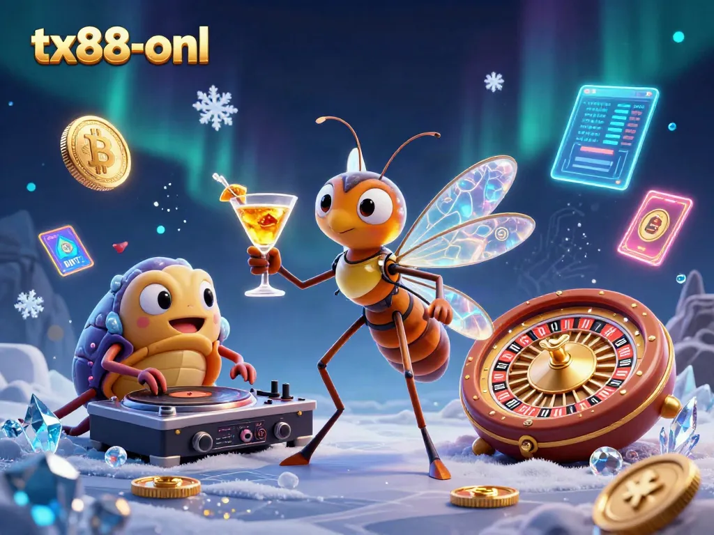 Engage with tx88-onl through vibrant, animated casino characters amidst a rich gaming atmosphere.