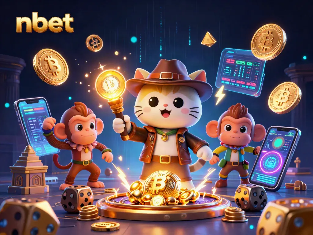 Discover winning strategies with nbet in a vibrant casino adventure illustration.