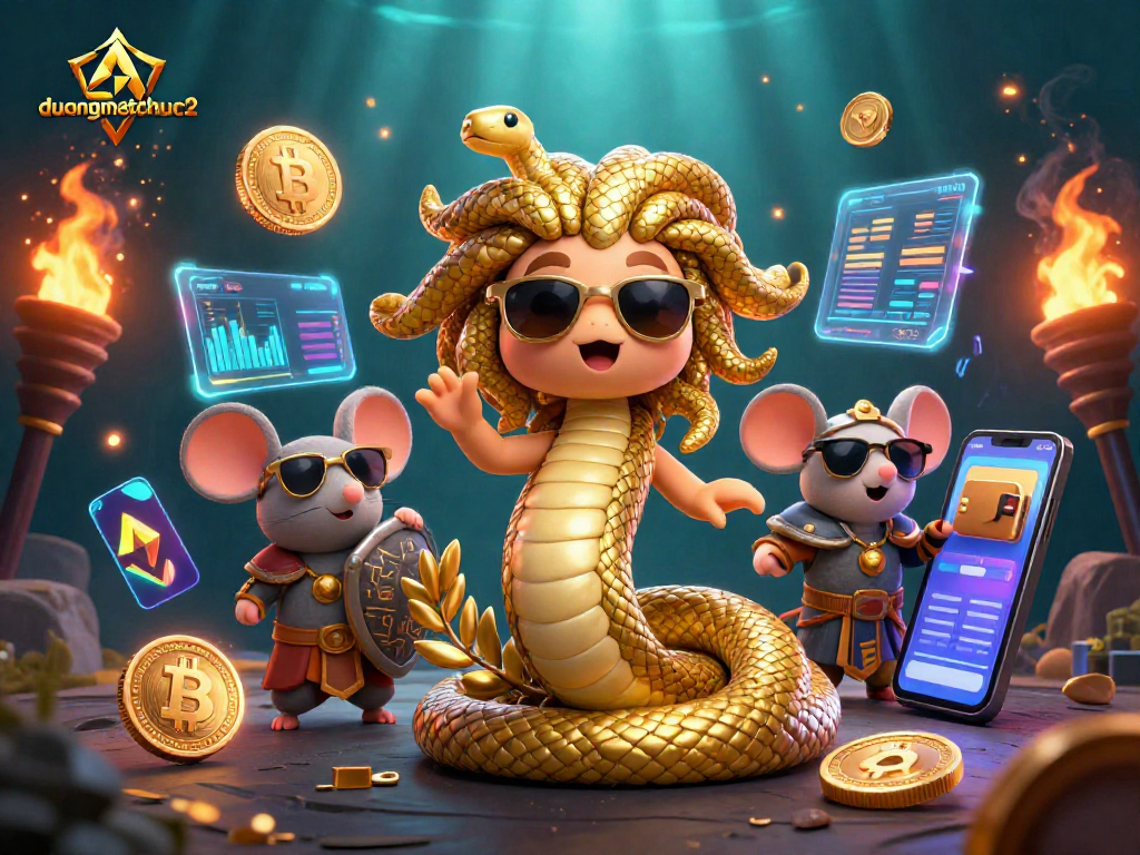 Experience thrilling gameplay with duongmatchuoc2 as Medusa and a warrior mouse navigate a packed casino scene.