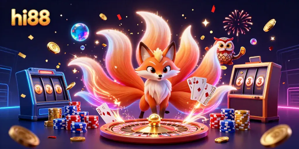 Experience the excitement of hi88 with vibrant characters and dynamic casino elements.
