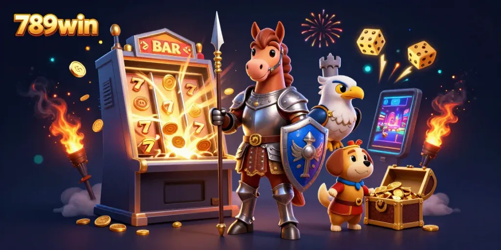Win big with 789win while exploring a jackpot filled with coins and dynamic casino elements.