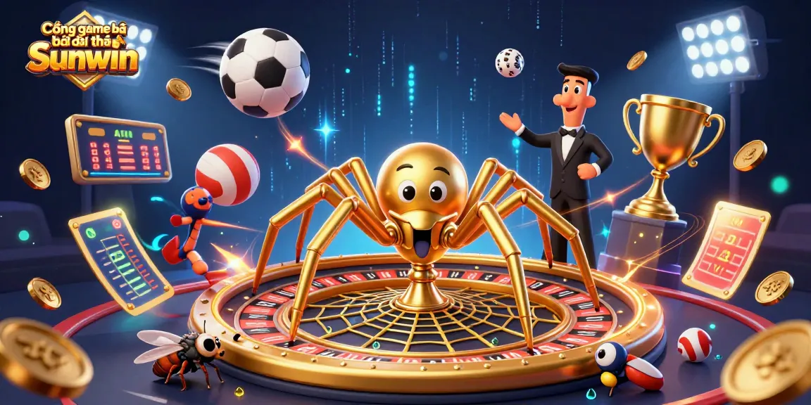 Cổng game bài đổi thưởng Sunwin showcases thrilling betting in a lively casino scene with dynamic action.