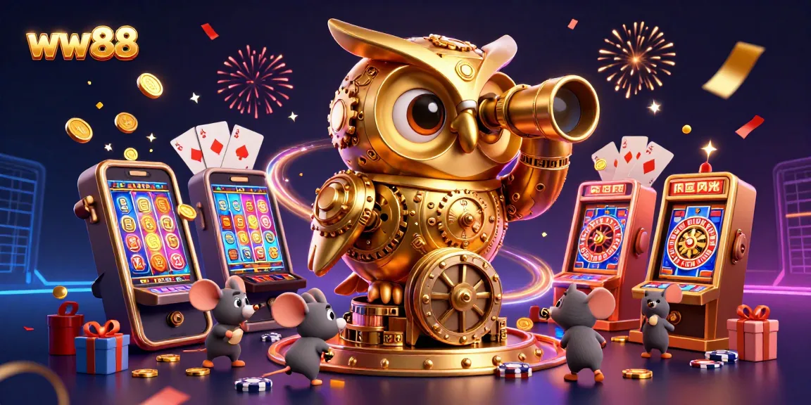 Experience excitement at ww88 with golden owl, slot games, and casino action in vibrant 3D.