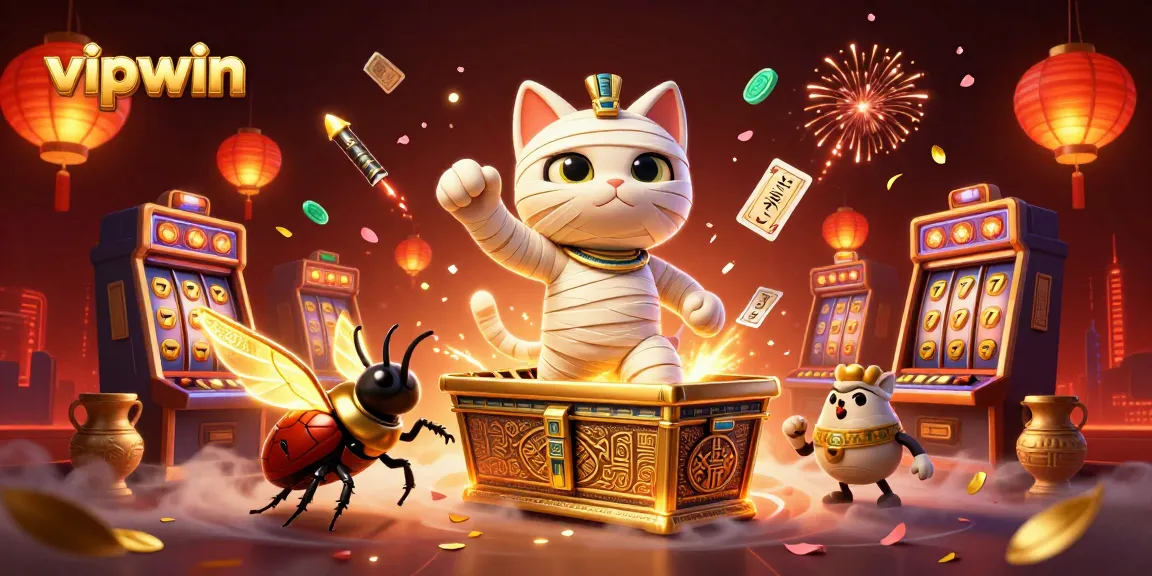 Experience immersive gaming at vipwin with thrilling 3D casino characters and vibrant elements.