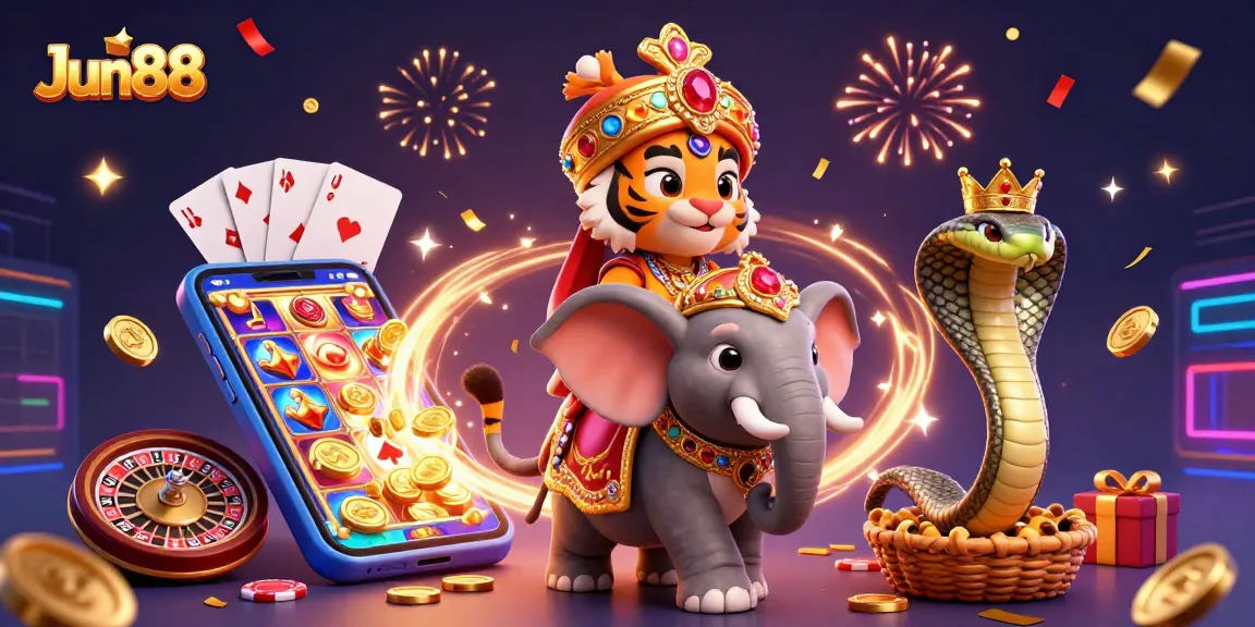 Experience thrilling gameplay at Jun88 with exciting slot games and festive atmosphere.